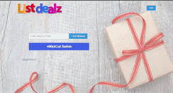 Desktop Screenshot of listdealz.com